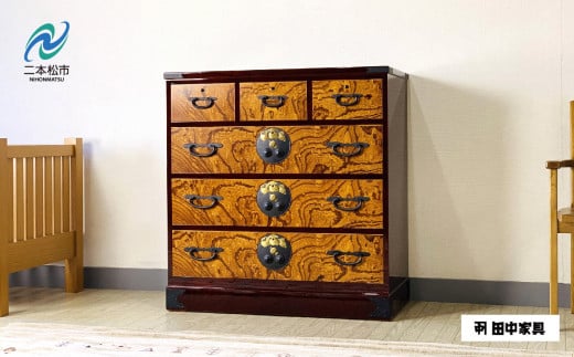 30伝統箪笥 三の三 〈創業明治2年、田中家具謹製〉二本松伝統家具 人気 ランキング おすすめ ギフト 故郷 ふるさと 納税 福島 ふくしま 二本松市 送料無【田中家具】