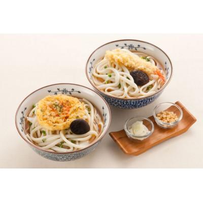 ふるさと納税 香川県 さぬき小豆島手延べ冷凍えび天・かき揚げうどん12食