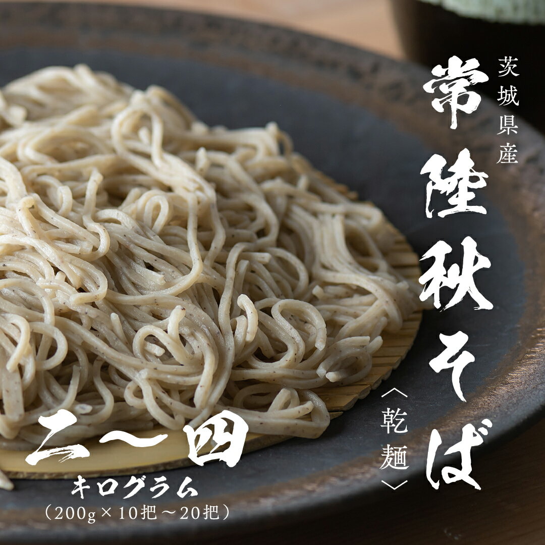 【ふるさと納税】《 熨斗 対応品 》 乾麺 常陸秋そば 2kg（200g×10把）〜 4kg（200g×20把） 筑波山 玄そば 年越しそば 蕎麦 引っ越し お取り寄せ グルメ ギフト お中元 お歳暮 贈答