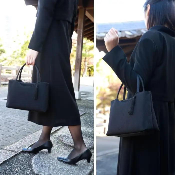 【アップグローリー】京の伝統 冠婚葬祭シリーズ フォーマルバッグ 天ファスナー型 2点セット(袱紗付き)｜バッグ 人気 鞄