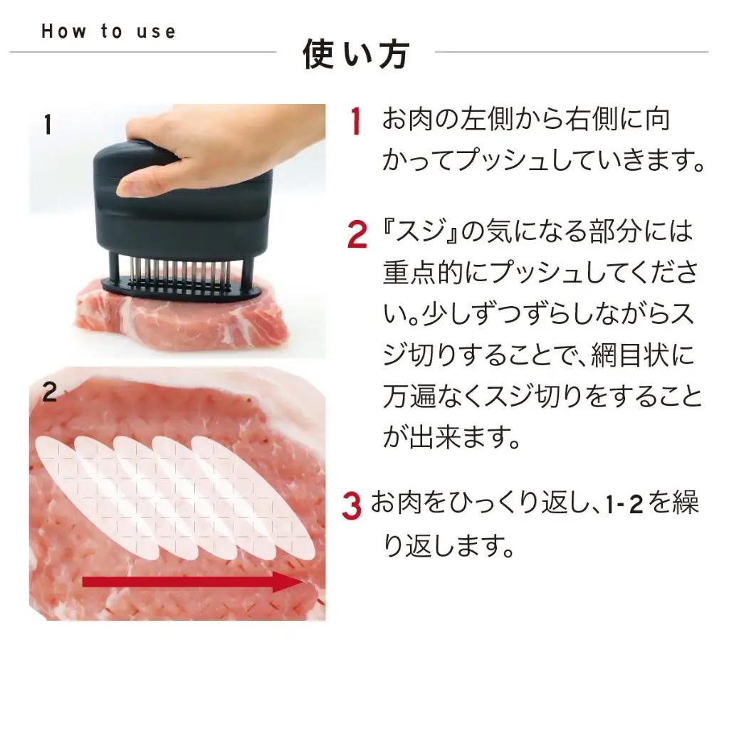 ニクサスプロ 肉の筋切り器 食洗機対応 TVで紹介！