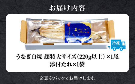 うなぎ白焼(超特大サイズ) 1尾 うなぎ 白焼 特大