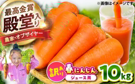 春にんじん10kg(訳あり) / にんじん ニンジン 規格外 ジュース 野菜 β-カロテン 食物繊維 抗酸化作用 栄養満点 熊本県産 菊陽町【株式会社 まゆみ農園】 [BHCW002]