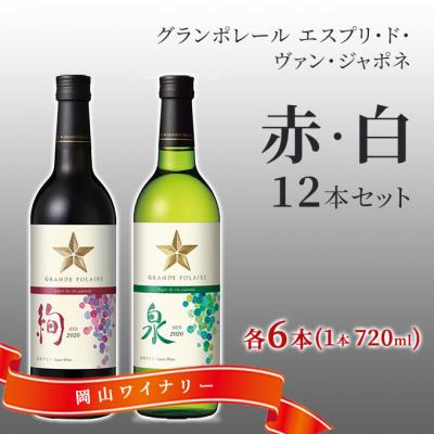 ふるさと納税 赤磐市 エスプリ ド ヴァン ジャポネ 赤・白 12本セット(各1本 720ml)[NO5765-0943]