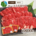 【ふるさと納税】牛肉 ロース うす切り 約 800g 400g×2パック 小分け 大分県産 酪農牛 味わい 深く 濃厚 鍋 すき焼き しゃぶしゃぶ カレー 野菜炒め お取り寄せグルメ たっぷり お取り寄せ 冷凍 スライス A01113