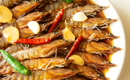 【韓国鉄板料理 久ー韓】久米島産「車海老醬油漬け」カンジャンセウ 2パック