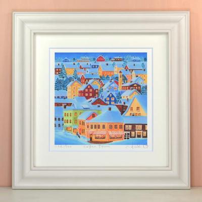 ふるさと納税 川口市 栗乃木ハルミ版画額装品「Sugar town」