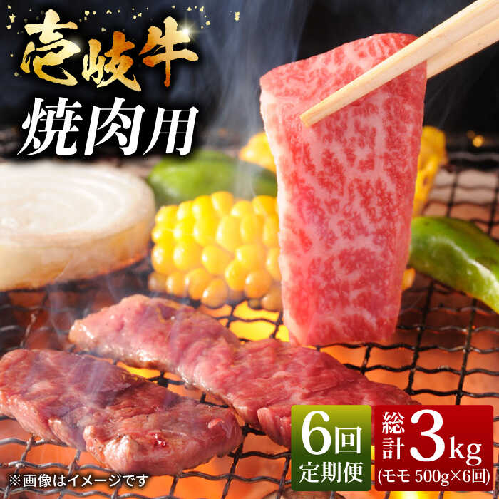 【ふるさと納税】【全6回定期便】 壱岐牛焼き肉セット 500g [JCG055] 冷凍配送 黒毛和牛 A5ランク 黒毛和牛 和牛 壱岐牛 モモ 焼き肉 焼肉 モモ 赤身 焼肉用 ゴチになります 壱岐牛＼ぐるナイで紹介／