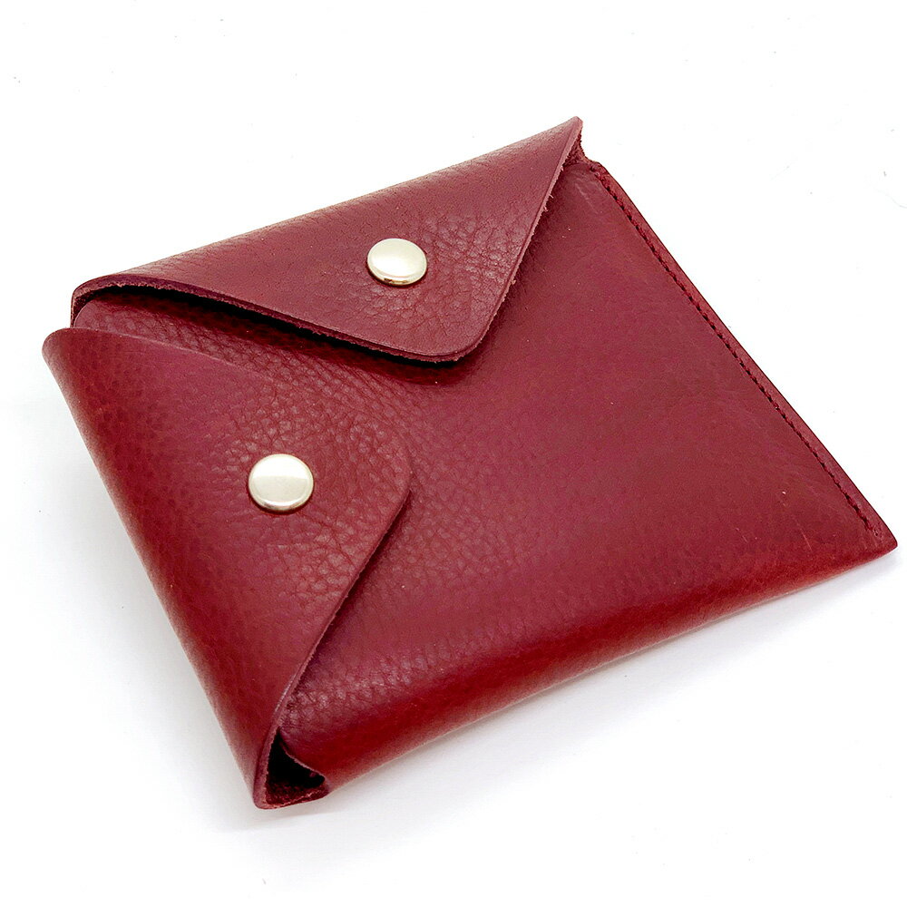 【ふるさと納税】渋沢栄一翁 コンパクト財布 1点 バーガンディ W110×H90×D20mm 牛革 レザー カード 札入れ コイン 小銭入れ 財布 ウォレット 東京都 北区 送料無料