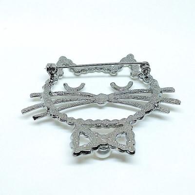 ふるさと納税 伊勢市 ブローチ・大きなネコ(淡水本真珠・ボタン)R　1970 |  | 03