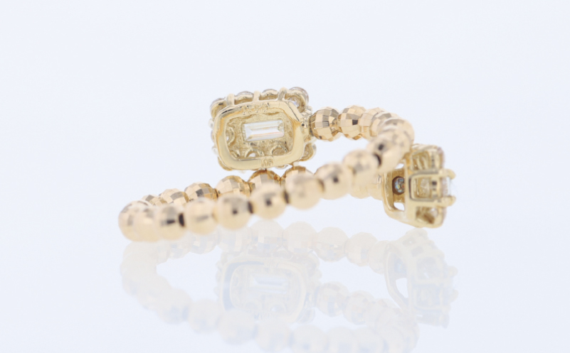 アルカンシェル18金ダイヤ形状記憶リング（計 0.52ct） J093