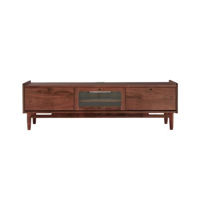 ふるさと納税 旭川市 旭川家具 MUKU工房オリジナル ジャム テレビ台 ロー 150 ウォールナット_04909