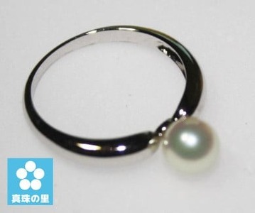 伊勢志摩 アコヤ本真珠 6.5-7mm リング パール