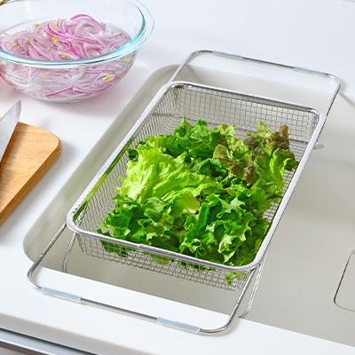 ふるさと納税 三条市 水切りメッシュかご レギュラー ステンレス 食洗器対応 水切りラック [leye]【010P156】 |  | 02