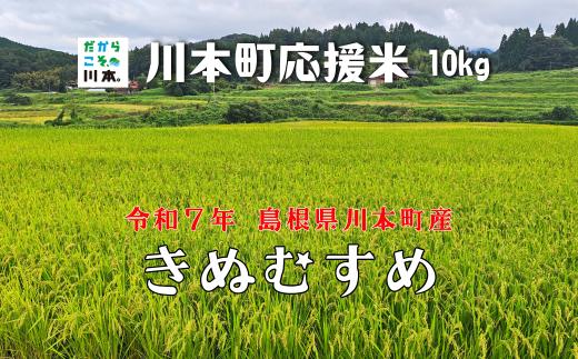 150255【川本町産】川本町応援米｜きぬむすめ10kg