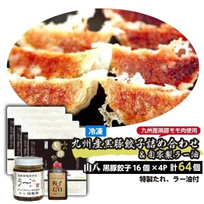 ふるさと納税 福津市 これぞ餃子!九州産黒豚餃子詰め合わせ(福津の極み認定製品)&amp;自家製ラー油[H4383]