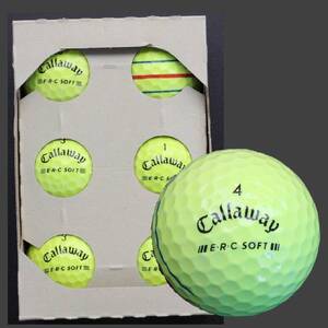 【ご注文から６ヶ月以内の発送】ゴルフボール（ロストボール）6個×2　【キャロウェイ ERC SOFT カラー シリーズ】(柄指定不可)