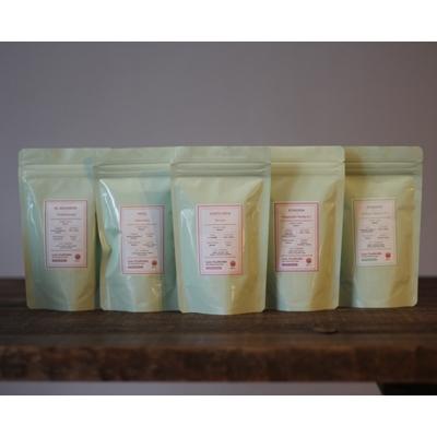 ふるさと納税 小山市 CafeFUJINUMA自家焙煎(豆)焙煎士おまかせ5種飲み比べセット　100g×5種