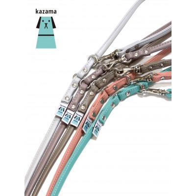 ふるさと納税 八潮市 丸めリード【Sサイズ】エターナルグリーン(本革製)kazama premium |  | 02