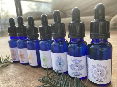 ボタニカルマコモアロマオイル【7チャクラ対応】20ml×7本セット [h266]