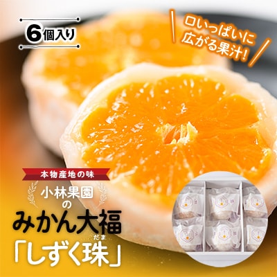 “本物産地の味” みかん大福「しずく珠(だま)」口いっぱいに広がる果汁!【C24−11】【配送不可地域：離島】【1171839】