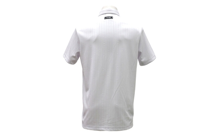 PING ストライプジャカード半袖ポロシャツ ゴルフウェア ピンGOLF 621-6160307【ホワイト/LLサイズ】