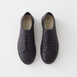 U-DOT [レザースニーカー] BLACK(サイズ：23.0cm)