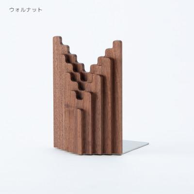 ふるさと納税 旭川市 旭川家具 cosine 「ブックエンドTORIDE(M) ウォルナット」_03526