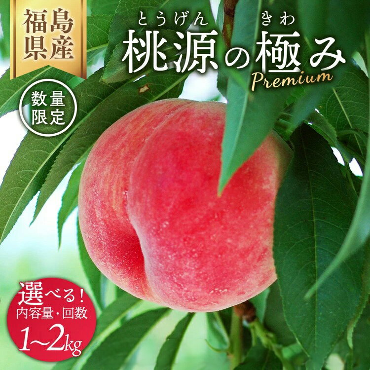 【ふるさと納税】＼レビュー投稿でお米プレゼント／【選べる容量・配送回数】◆2026年夏発送◆ 桃源の極み 〜産直・桃・約1kg 約2kg ※離島への配送不可 ※2026年7月上旬～9月上旬頃に順次発送予定｜先行予約 予約 桃 もも モモ 果物 くだもの フルーツ 詰め合わせ 福島
