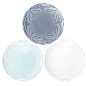 【2枚SET】美濃焼 さざなみ 24丸皿 ホワイト 24.2×3cm 520g 小田陶器【1405449】