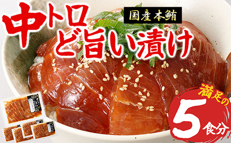 《 年末限定 》 中トロ 漬け丼 マグロ専門店 ５０ｇ×５袋 小分け おすすめ おいしい 刺身 産地直送 国産 三重県 海鮮 トロ 鮪 漬け 冷凍 加工品 惣菜 マグロ とろ 小分け 惣菜 人気 海鮮丼 漬け丼 マグロ 鮪 まぐろ 正月 お正月 おせち セット 年末 ふるさと納税 ランキング 三重県 尾鷲市　KI-65