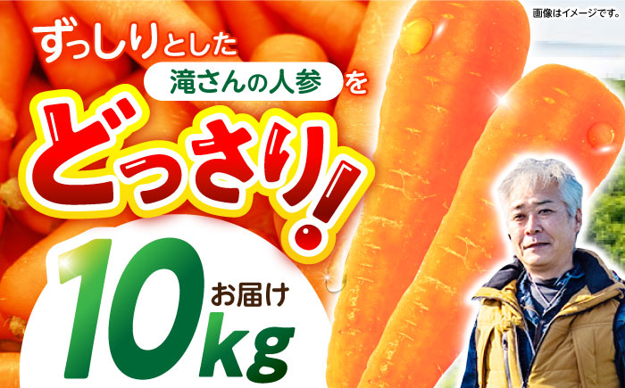 ※【2025年11月発送分／先行予約】滝さんの人参 10kg / にんじん ニンジン 人参 やさい 野菜 / 諫早市 / 滝商店株式会社 [AHCU001]