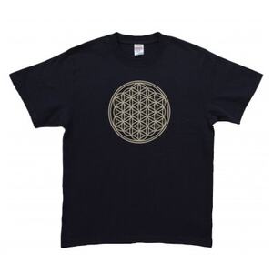 Tシャツ フラワー・オブ・ライフ 姫川薬石 ネイビー (半袖 Lサイズ)【1619392】