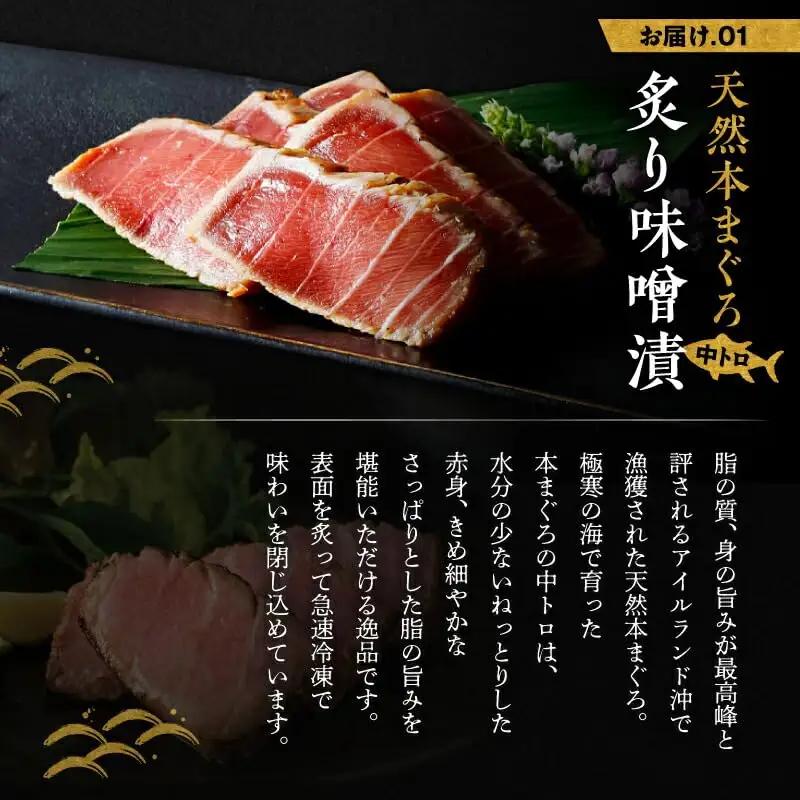 天然本まぐろ 中とろ 2種 食べ比べ セット（C209） M019-023 冷凍 マグロ