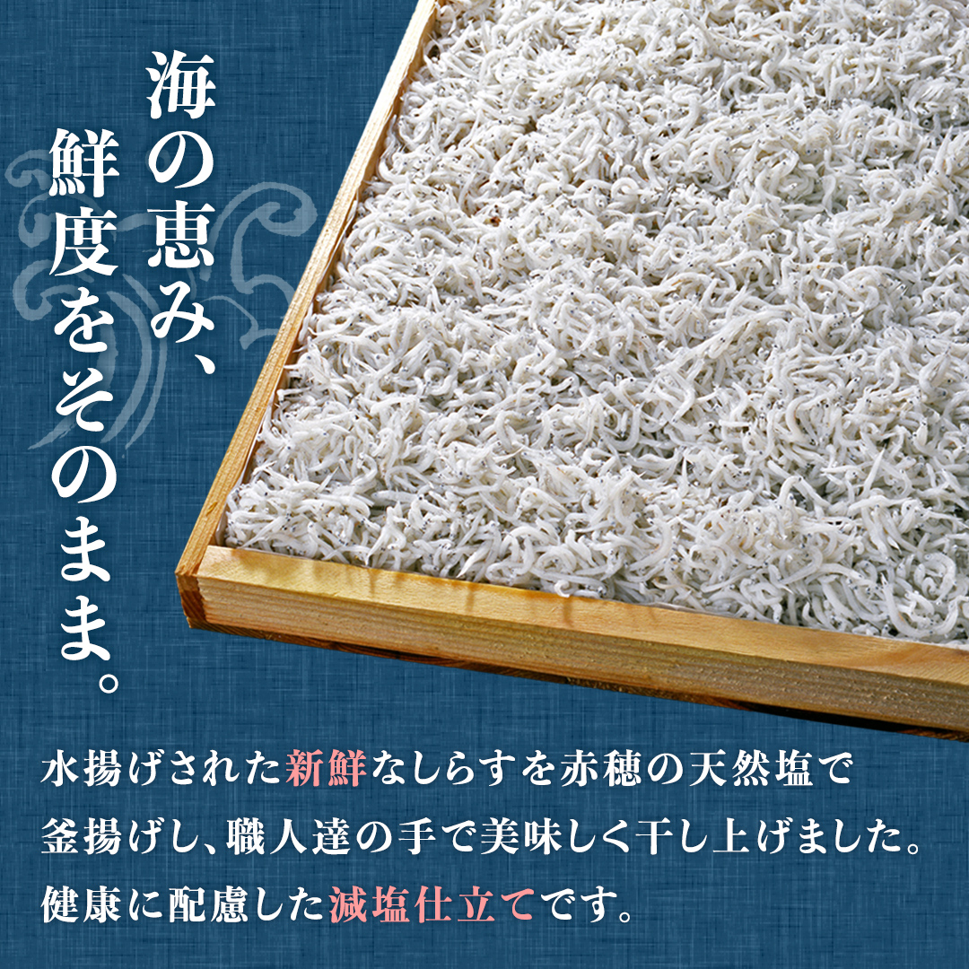 【6回定期便】大津港水揚げの釜揚げしらす 1kg(250g×2パック×2箱) (茨城県共通返礼品:北茨城市) (BC024)