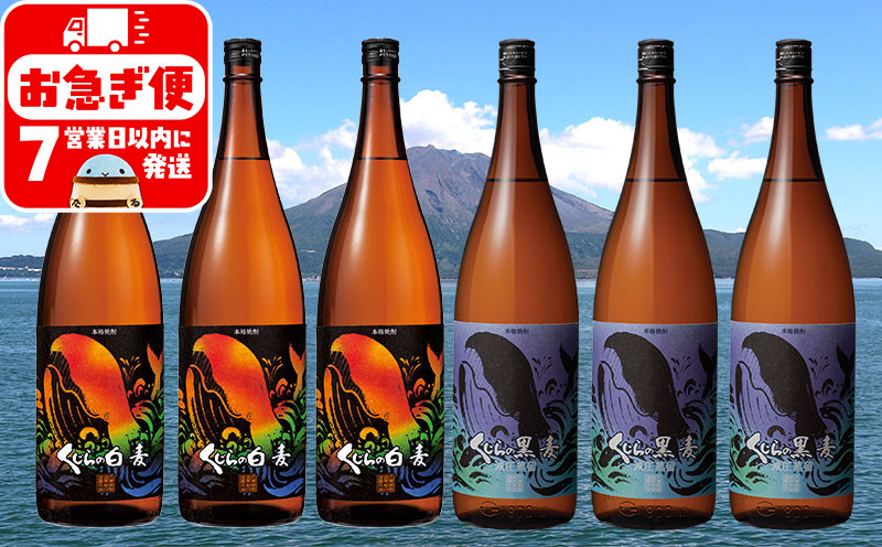 
F6-2530／大海酒造　麦焼酎 1800ml 6本セット
