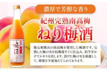 梅酒 紀州完熟南高梅 濃厚 ねり梅酒と芳醇 完熟梅酒 720ml×各1本 酒のねごろっく《30日以内に出荷予定(土日祝除く)》梅酒梅酒