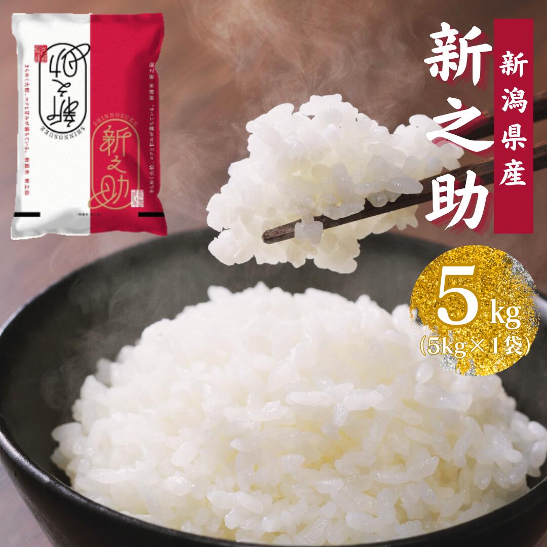 【ふるさと納税】【 令和7年産 】 新潟産 新之助 5kg 【大人気のため予告なしに受付休止・再開します】精米 白米 ほんのり 香り 芳醇 甘み コク しっかり 粘り 弾力 冷めても おいしい しんのすけ 米 こめ コメ