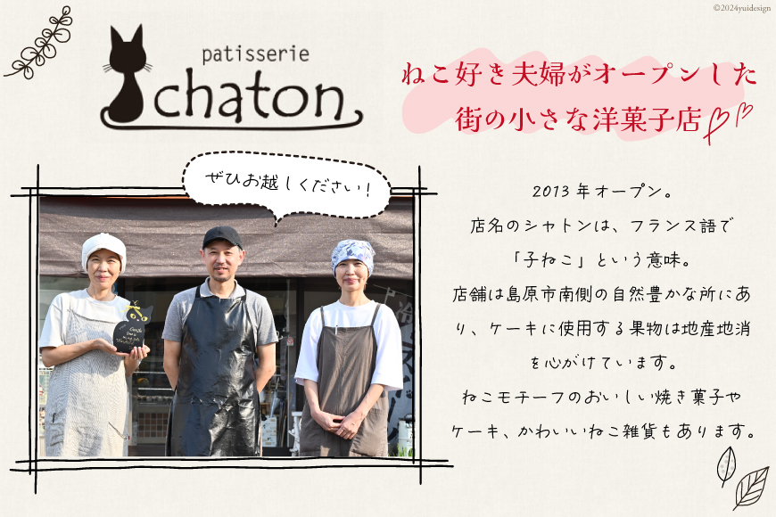 AI191 フィナンシェ 4個 マドレーヌ 2個 [ 個包装 詰め合わせ セット 猫 かわいい 焼き菓子 プチケーキ バレンタイン スイーツ 菓子 パティスリーシャトン 長崎県 島原市 ]_イメージ2