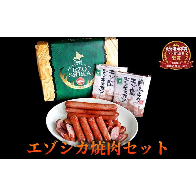 【ふるさと納税】エゾシカ肉の焼肉セット 北海道 南富良野町 エゾシカ 鹿肉 肉 焼肉 成吉思汗 ジンギスカン セット 詰合せ 贈り物 ギフト お肉