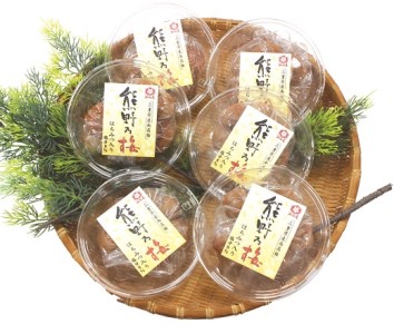 熊野乃梅「はちみつ味」小分け6パックセット