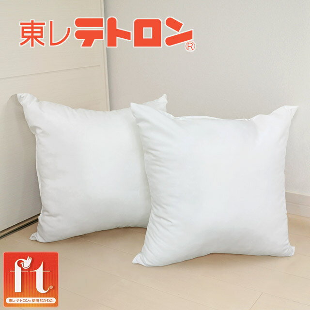【ふるさと納税】G0815 ヌード 中材 背当クッション 東レ テトロン2個セット 国産 高級 こだわり ふかふか 45×45cm 背当てクッション 詰め替え用 手作りクッション 高機能わた 材料 まくら 枕 ヌードクッション 洗える 中身 中材 わた 日本製 高質 背もたれ 中芯