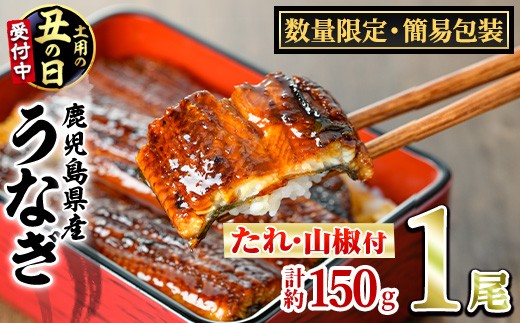 
                  ＜丑の日発送も選べる！＞＜数量限定・宅配袋発送＞東串良町のうなぎ蒲焼(無頭)(1尾・約150g・タレ、山椒付) うなぎ 高級 ウナギ 鰻 国産 蒲焼 蒲焼き たれ 鹿児島 ふるさと お試し 【アクアおおすみ】
                
