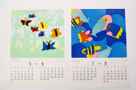 木版画カレンダー ※着日指定不可 ※2024年7月上旬～2025年3月下旬頃に順次発送予定_FG01