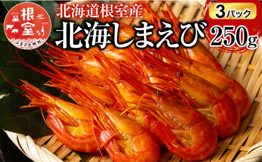 F-20012 【北海道根室産】北海しまえび250g×3P(計33～48尾)