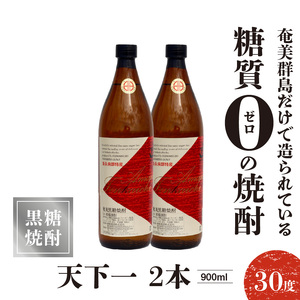 奄美 天下一 30度 900ml 2本 C047-005-02 酒 アルコール 焼酎 黒糖焼酎