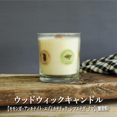 ふるさと納税 三笠市 ウッドウィックキャンドル【柄あり5種モモンガ・アンモナイトなど】無香料【38015】