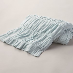 とろけるふとん くしゅくしゅガーゼケット シングル (140×200cm)  ミントグリーン [3963]