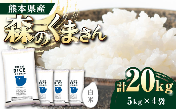 
             《 新米先行予約 》2025年10月より順次発送 森のくまさん 白米 20kg【有限会社  農産ベストパートナー】 [ZBP121]
          