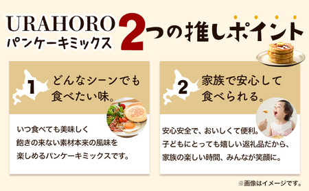 【ふるなびWEEK対象】北海道産 十勝URAHOROパンケーキミックス 120g 20袋 スイーツ 手作り 浦幌